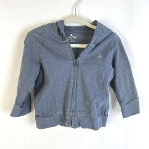 Baby  Hoodie With Ears Unisex 6-12 Months Gray Jacket Infant